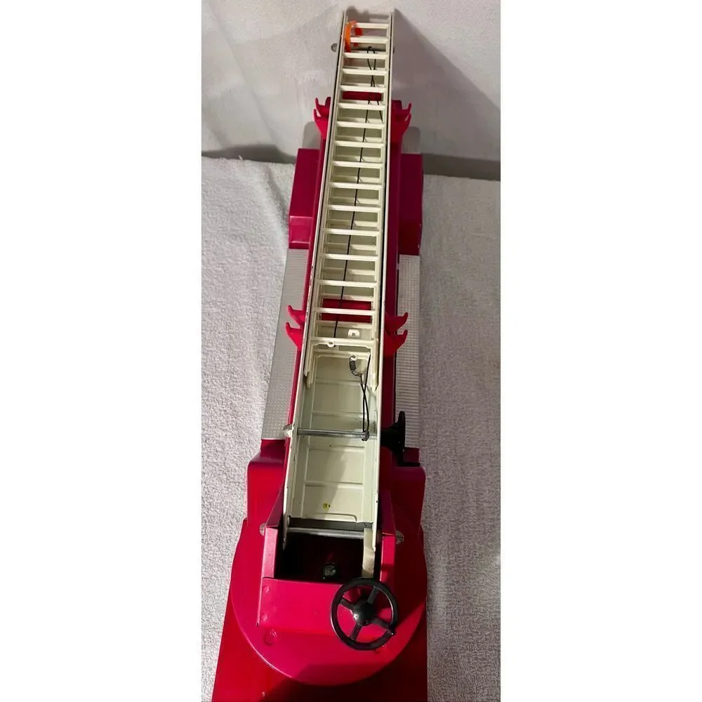 Vintage Nylint Aerial Hook-N-Ladder Fire Truck Toy 1980s Ladder Rescue Vehicle